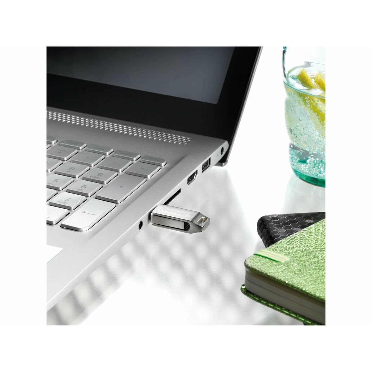 Memoria USB INTENSO 3536491 128 GB Plateado