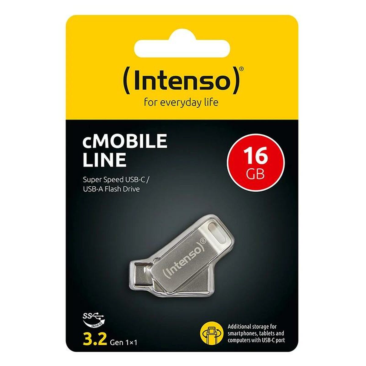 Memoria USB INTENSO 3536491 128 GB Plateado