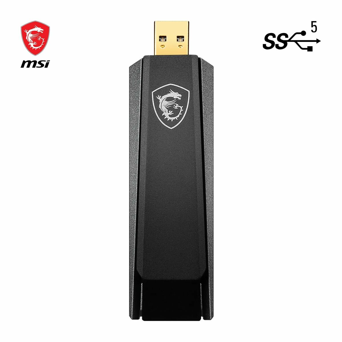 Adaptador USB MSI AX1800 Negro