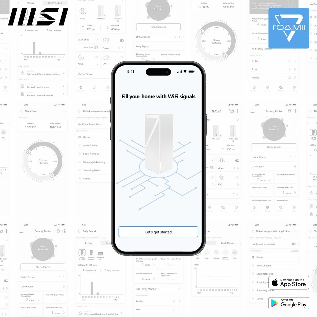 Router MSI 302-8ZD21EE-000 Blanco