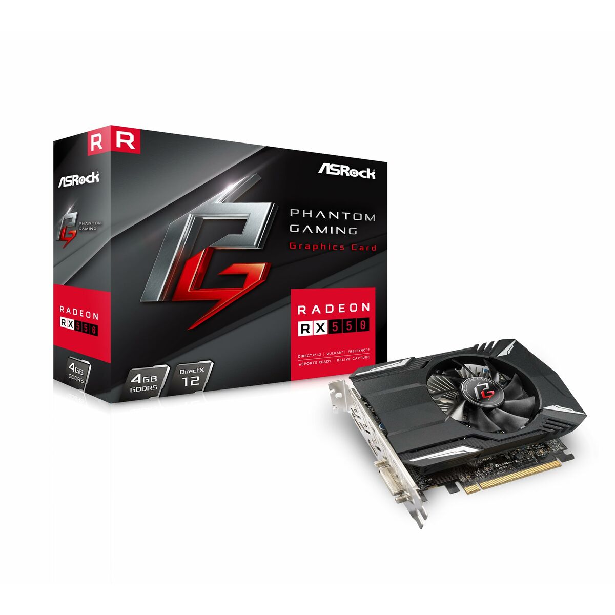 Tarjeta Gráfica ASRock PHANTOM G R RX550 4G 4 GB GDDR5