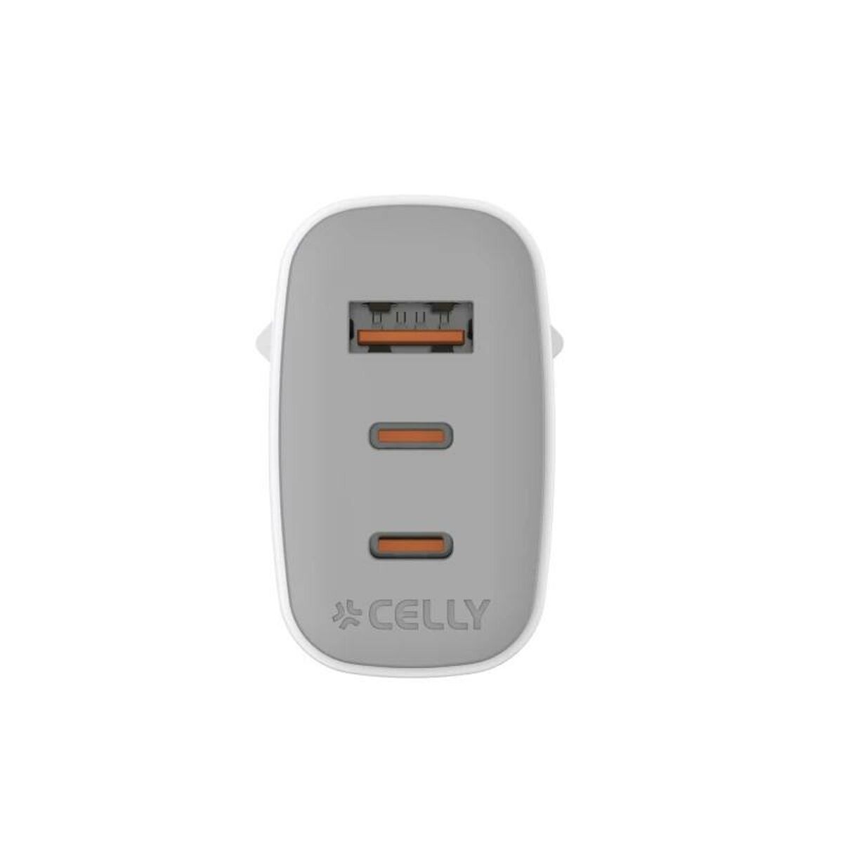 Cargador de Pared Celly UPTC1USB2USBC65 Blanco