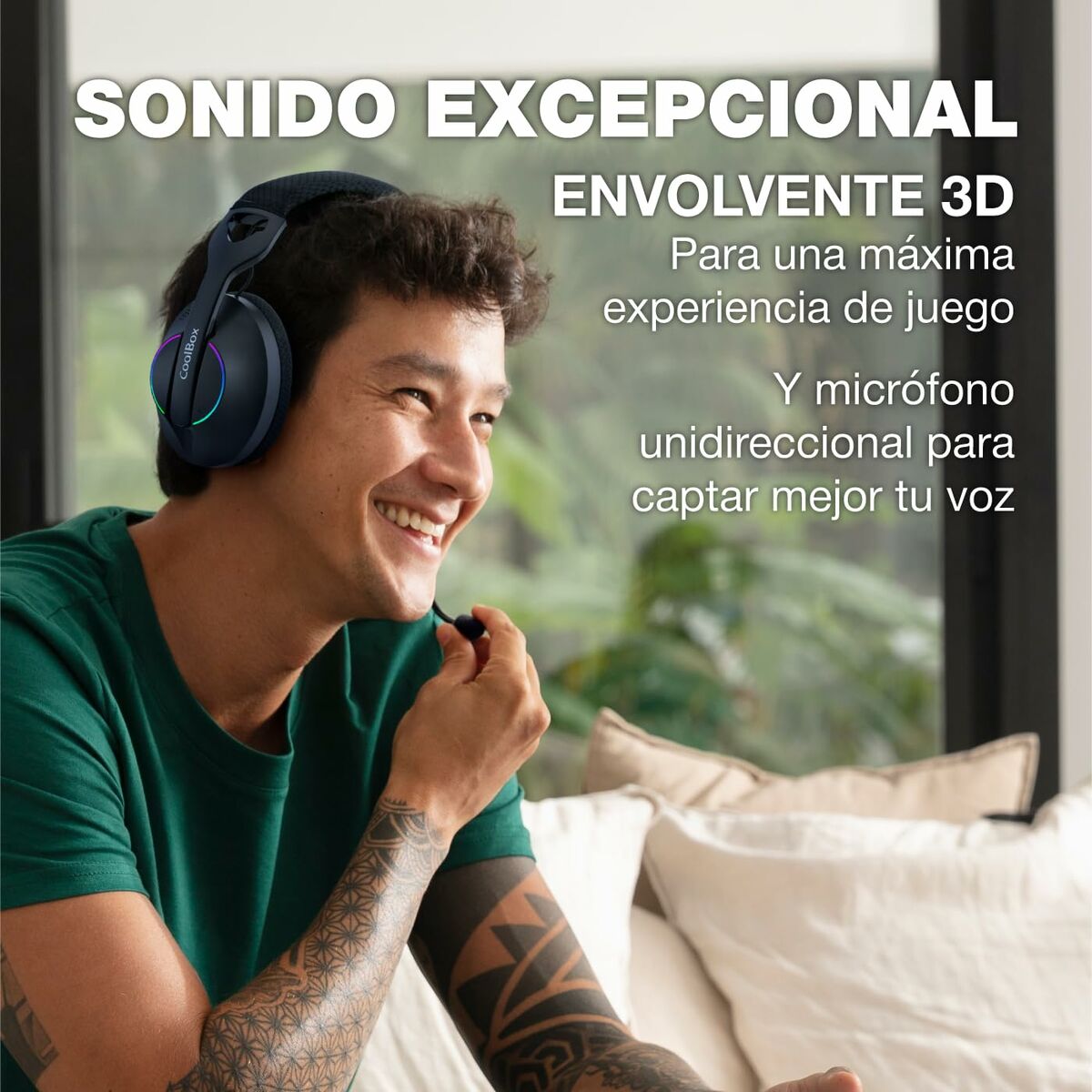 Auriculares CoolBox COO-AUM-WB01-W