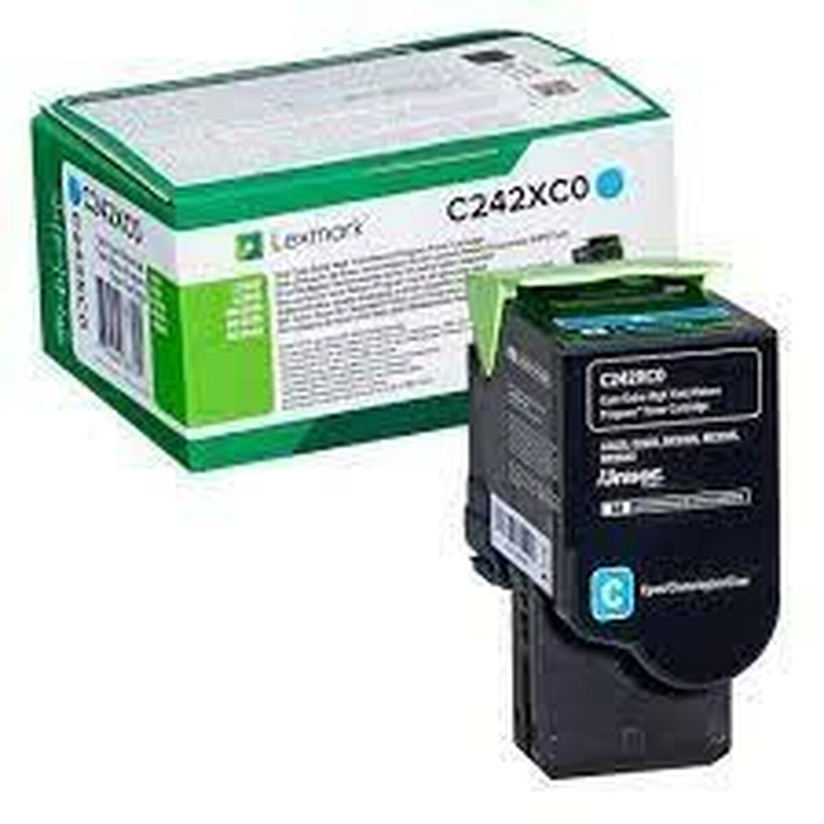 Tóner Original Lexmark C242XC0 Cian