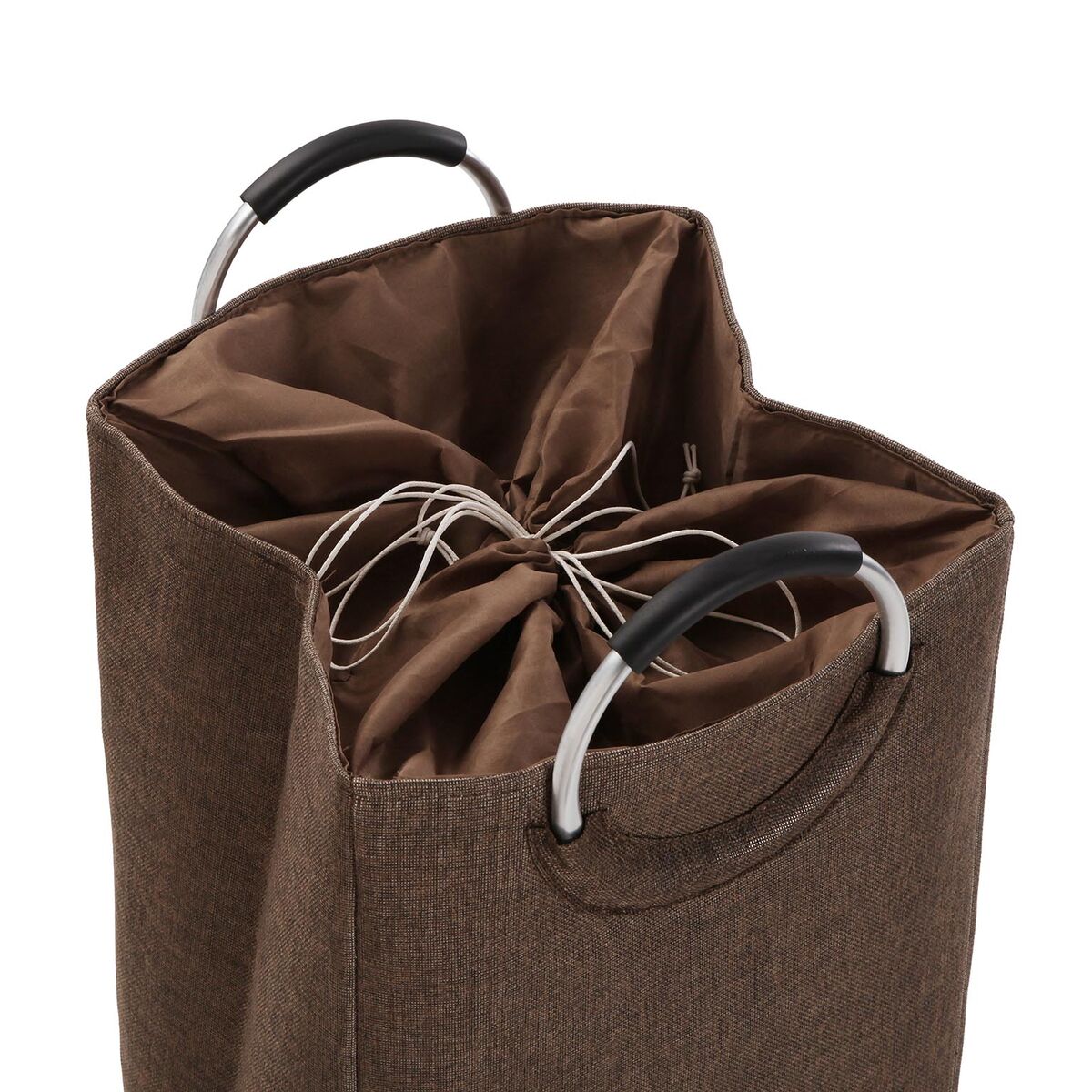 Cesto para la Ropa Sucia Versa Marrón Aluminio Polipropileno EVA 36 X 55 X 30 CM