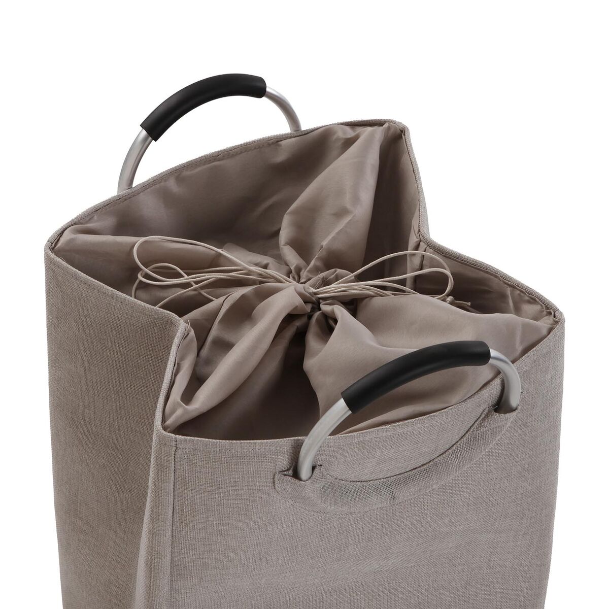 Cesto para la Ropa Sucia Versa Gris Aluminio Polipropileno EVA 36 X 55 X 30 CM