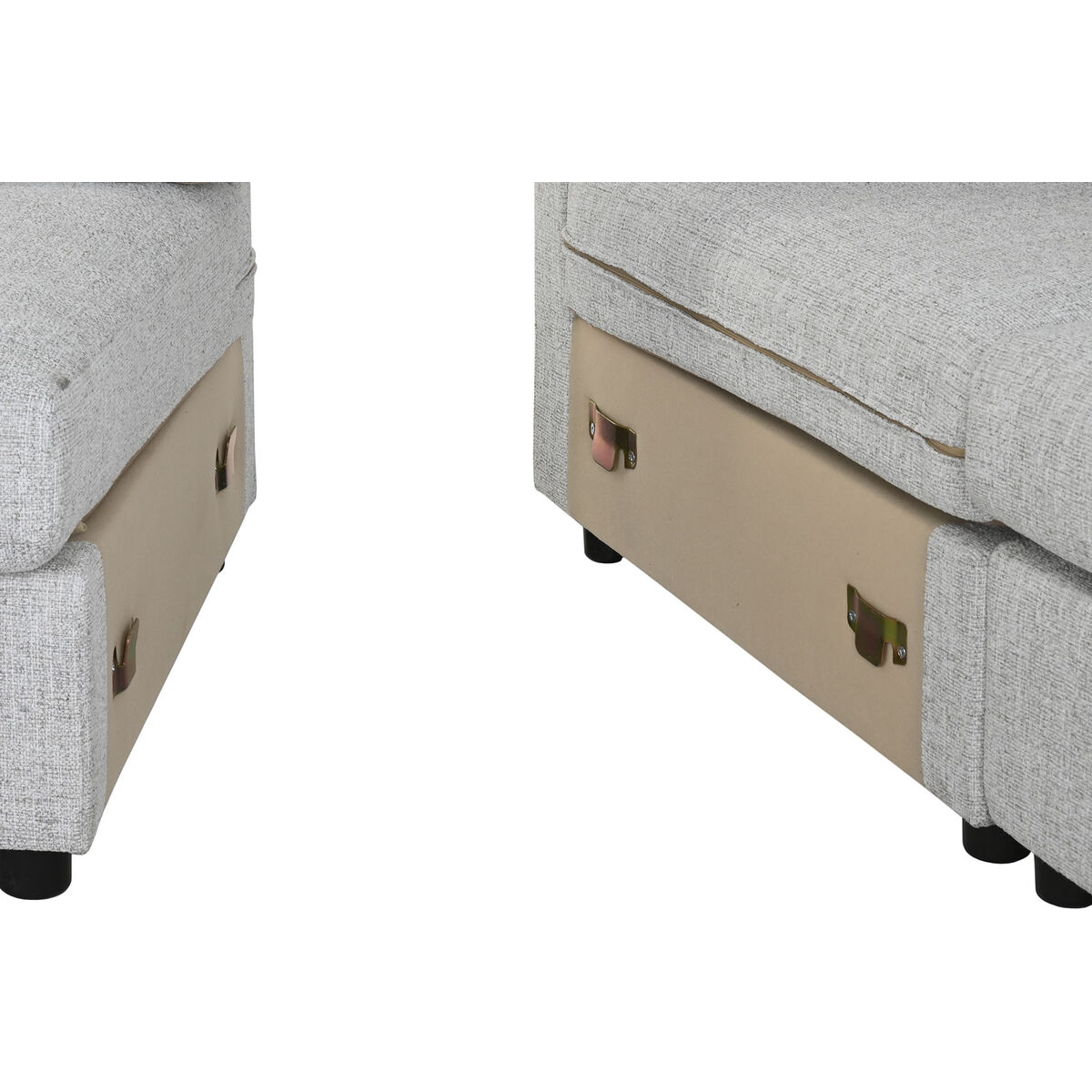 Sofá Home ESPRIT Gris claro Loft 235 X 303 X 86 CM