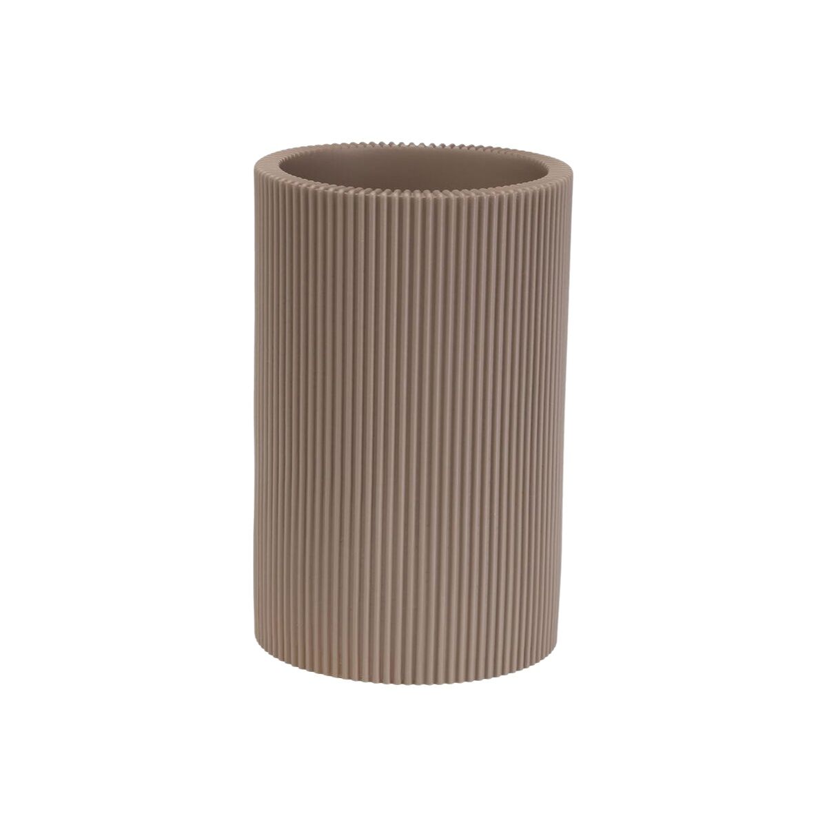 Portacepillos de Dientes Versa Beige Resina 7,5 x 11,5 x 7,5 cm