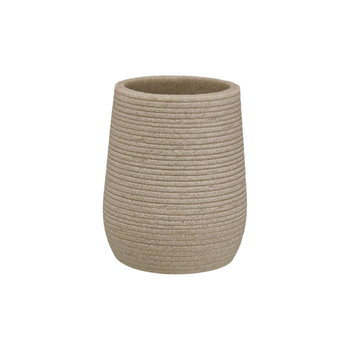 Portacepillos de Dientes Versa Beige Resina 8,5 x 10 x 8,5 cm