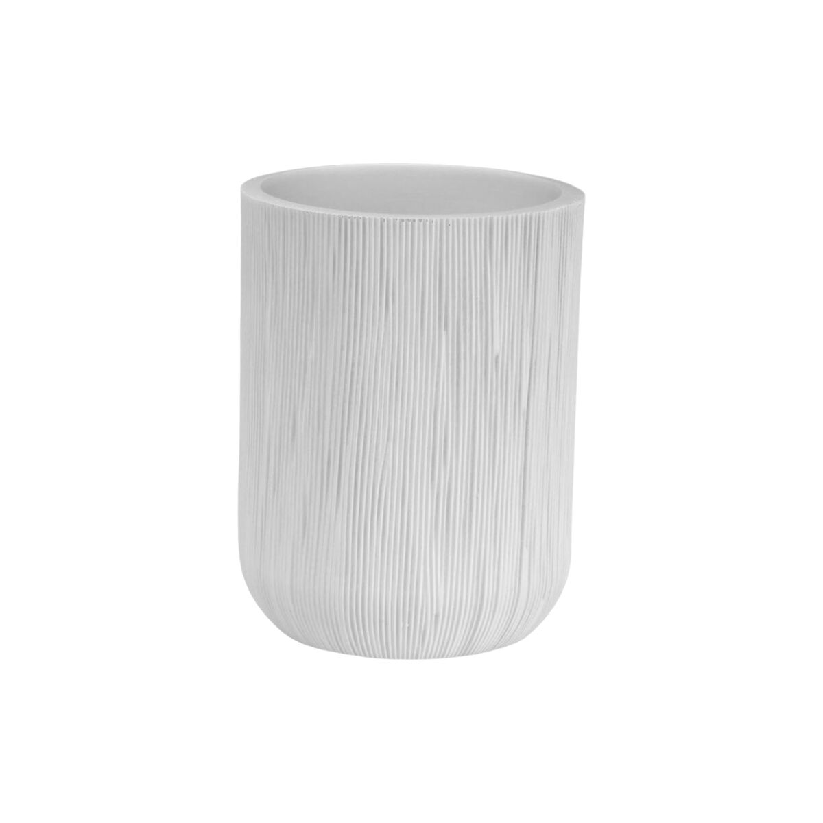 Portacepillos de Dientes Versa Blanco Resina 8 x 10,5 x 8 cm