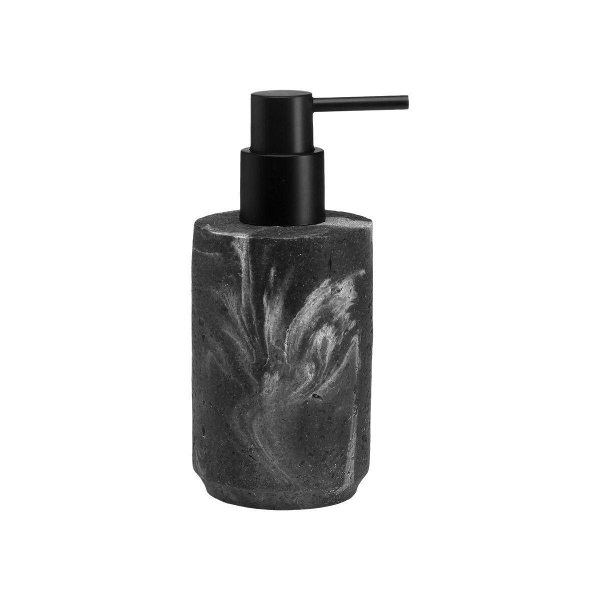 Dispensador de Jabón Versa Baikal Negro Resina 7 x 17,5 x 7 cm