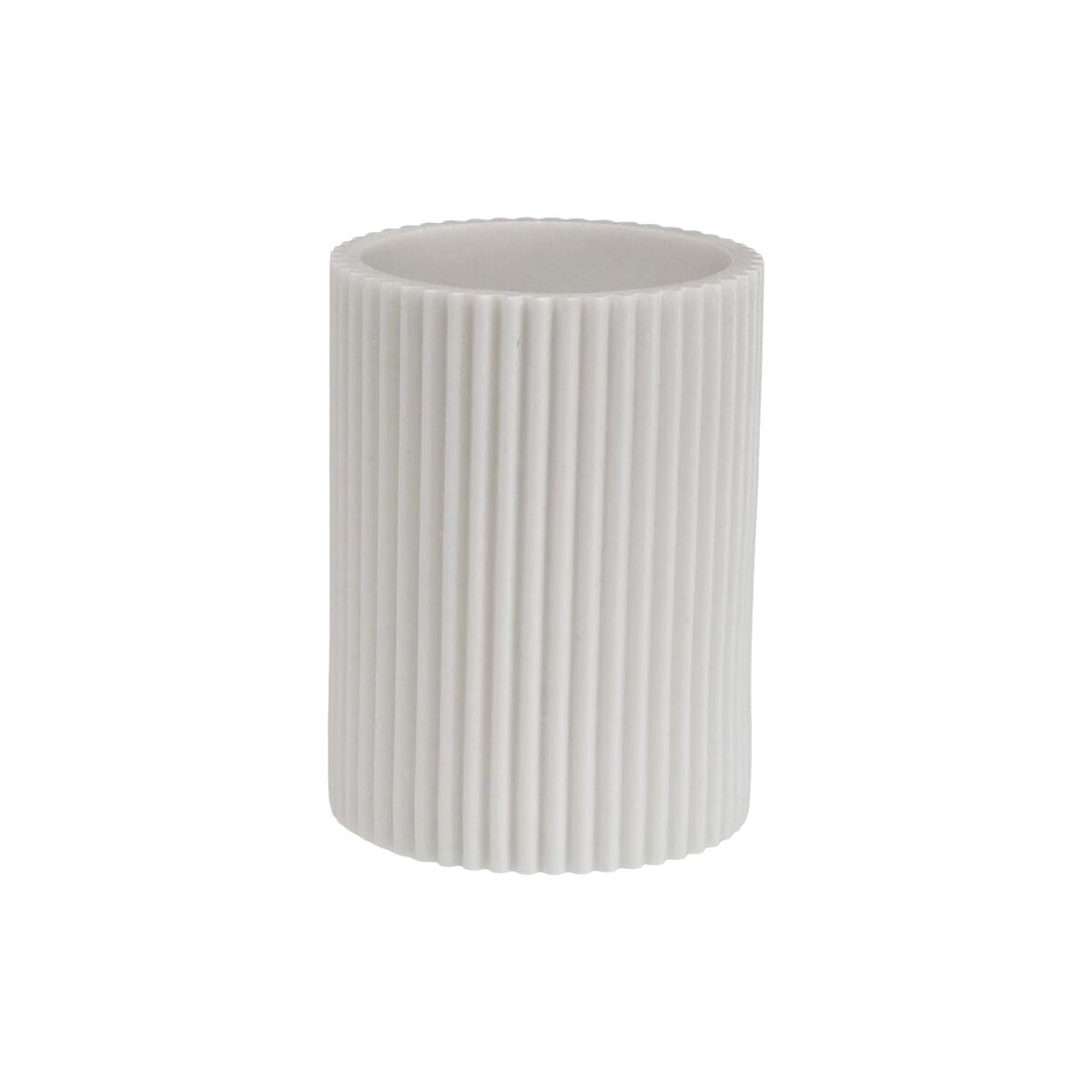 Portacepillos de Dientes Versa Blanco Resina 6,9 x 10,2 x 6,9 cm