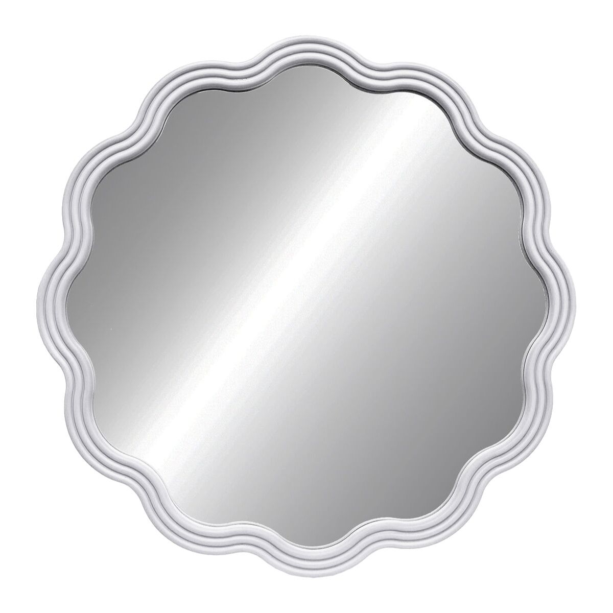 Espejo de pared Versa Blanco 3 x 60 x 60 cm