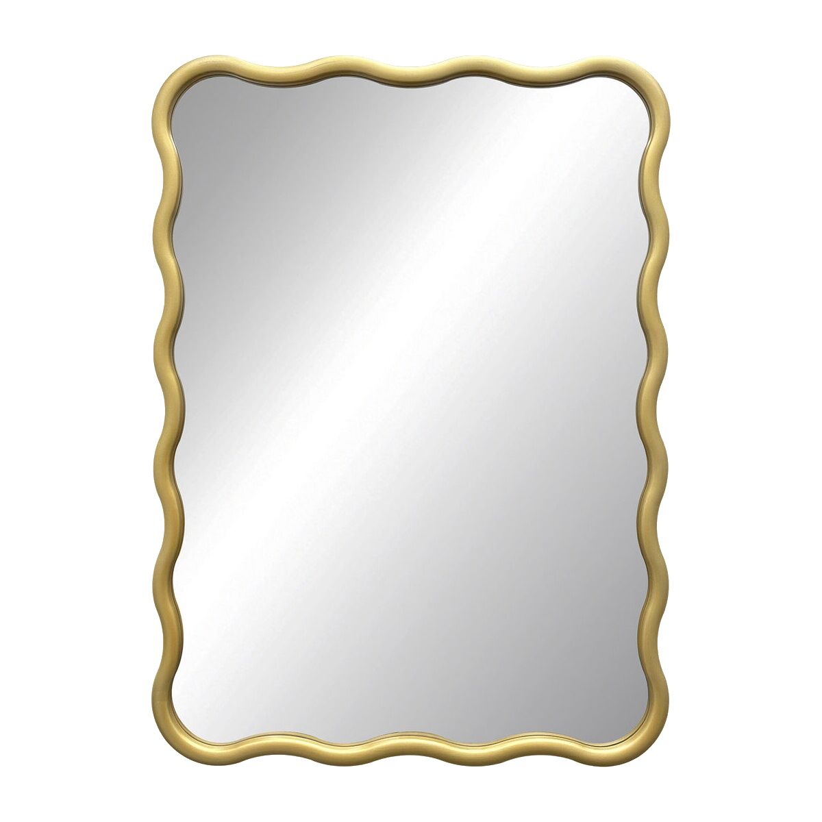 Espejo de pared Versa Dorado 2,2 X 73 X 53 CM