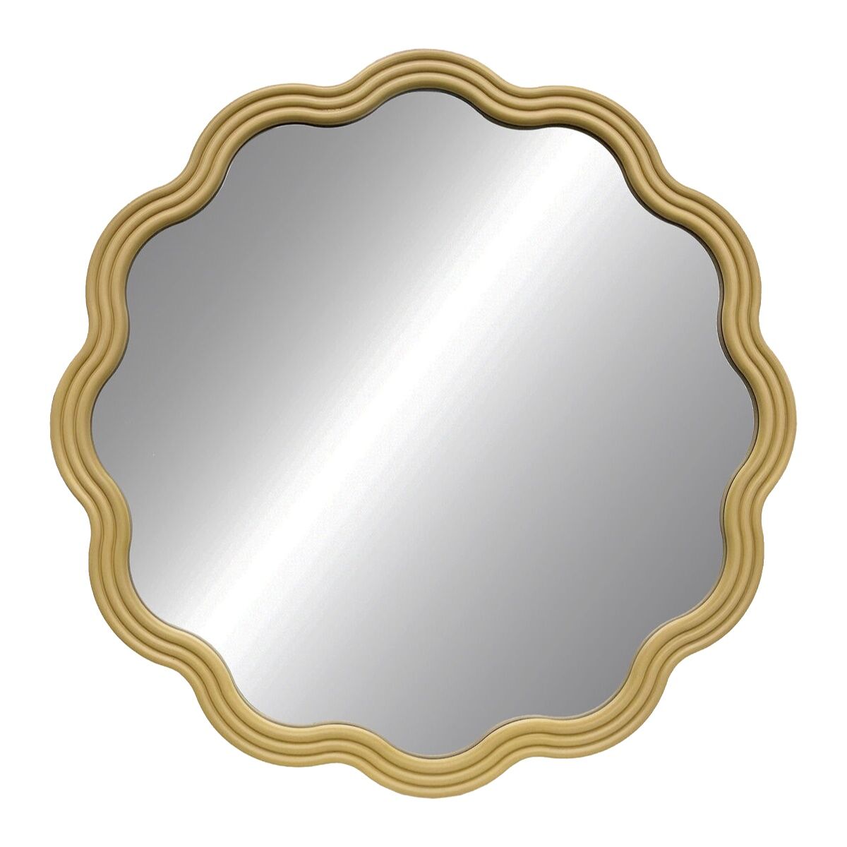 Espejo de pared Versa Dorado 3 x 60 x 60 cm