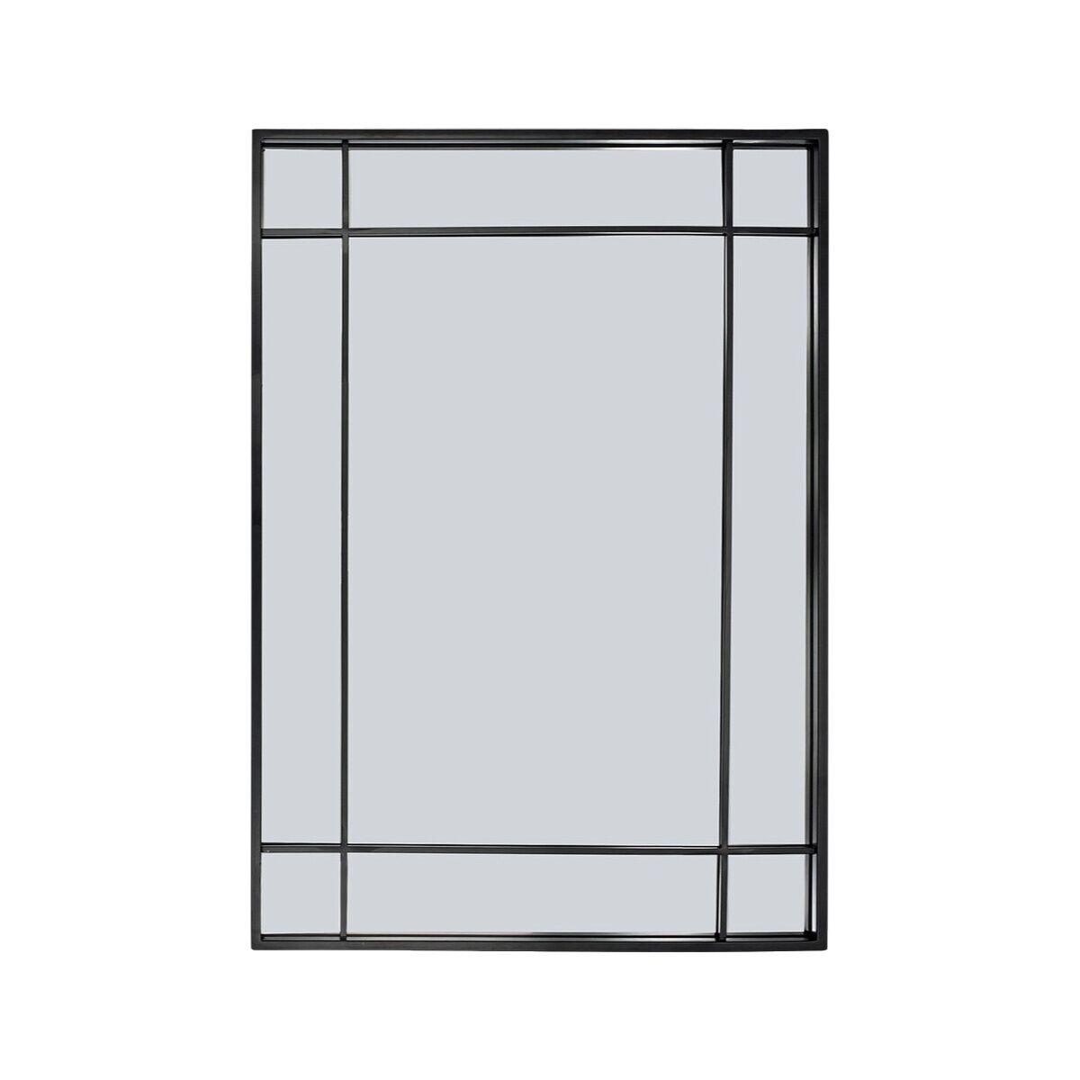 Espejo de pared Versa Negro 2,9 X 76 X 53 CM