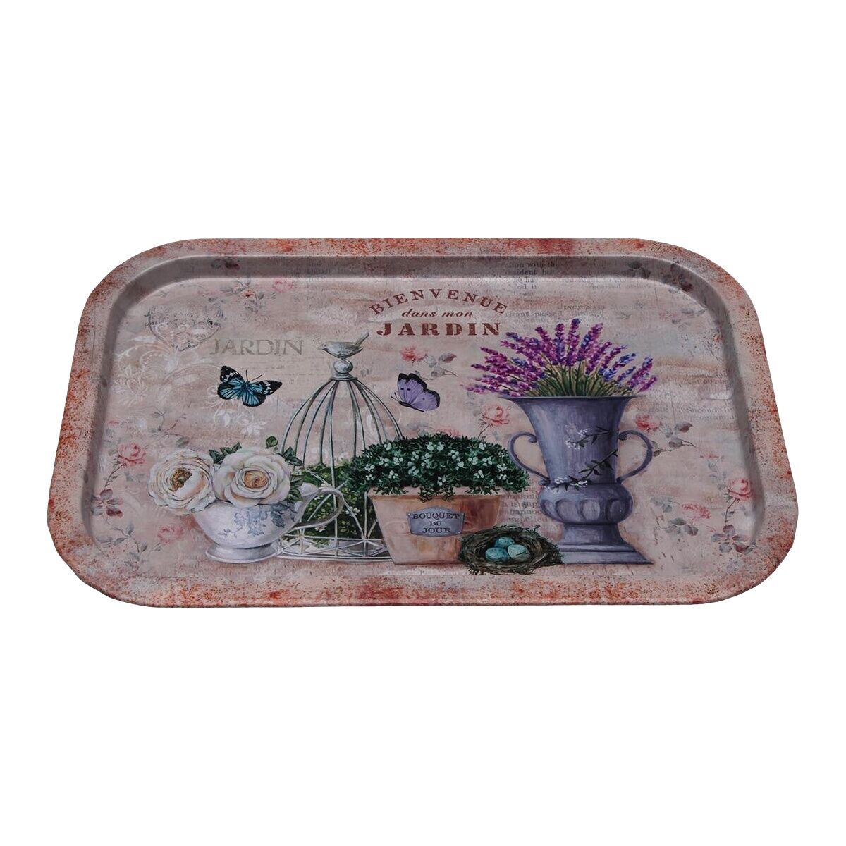 Bandeja Versa Metal 23 X 1,5 X 34 CM