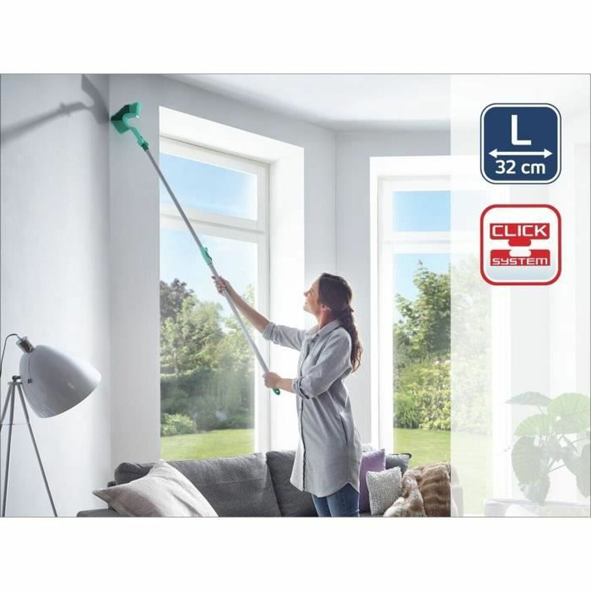 Cepillo de Limpieza Leifheit 41524 Verde Triangular