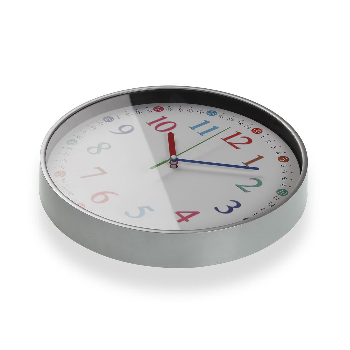 Reloj de Pared Versa Multicolor Plástico 30 x 30 x 4,5 cm