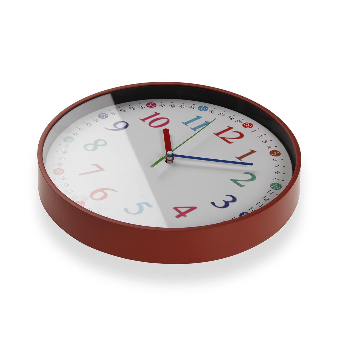 Reloj de Pared Versa Multicolor Plástico 30 x 30 x 4,5 cm