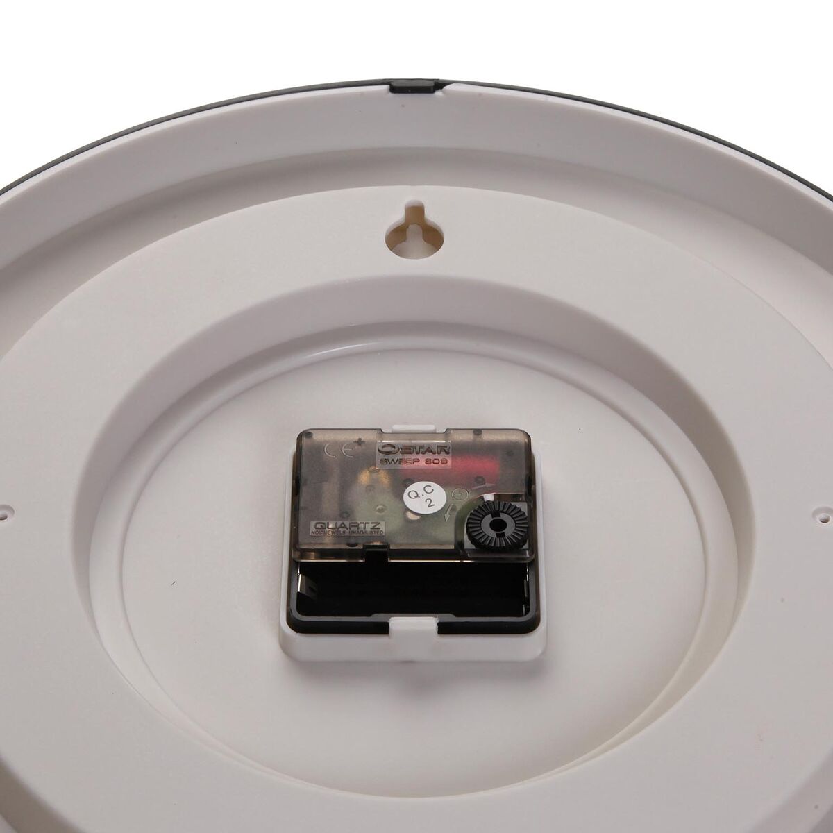 Reloj de Pared Versa Negro Plástico 25 x 25 x 4 cm