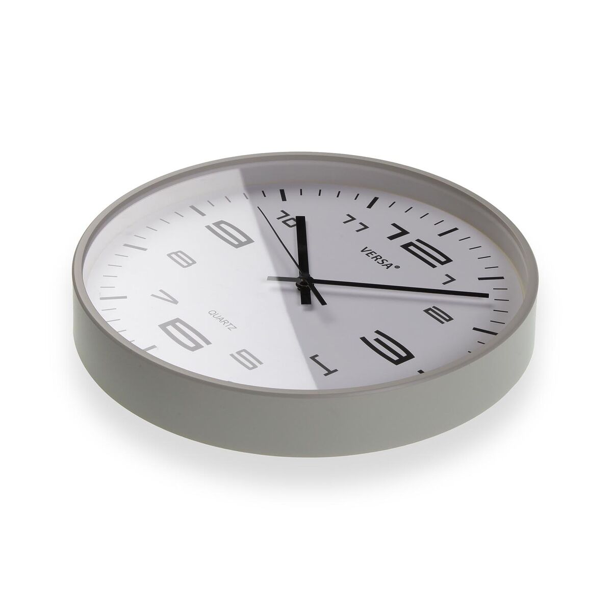 Reloj de Pared Versa Gris Plástico 25 x 25 x 4 cm