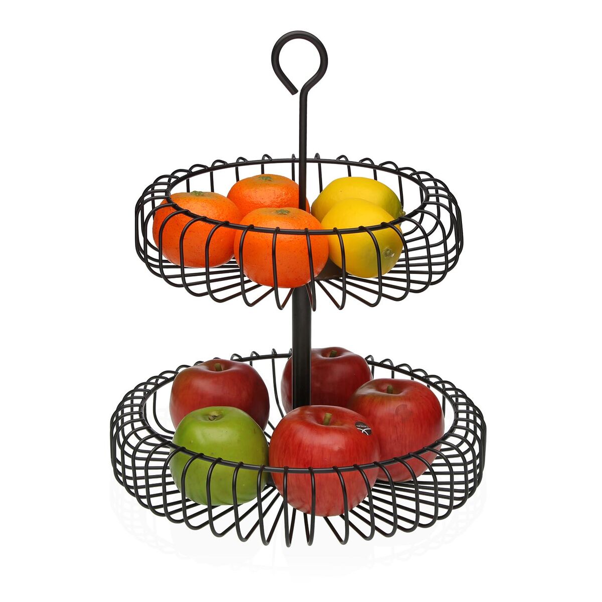 Frutero Versa Negro Metal Acero 32 x 37 x 32 cm