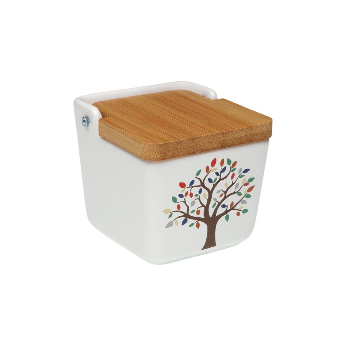 Salero con Tapa Versa Cerámica Árbol 8,8 x 8,5 x 8,8 cm