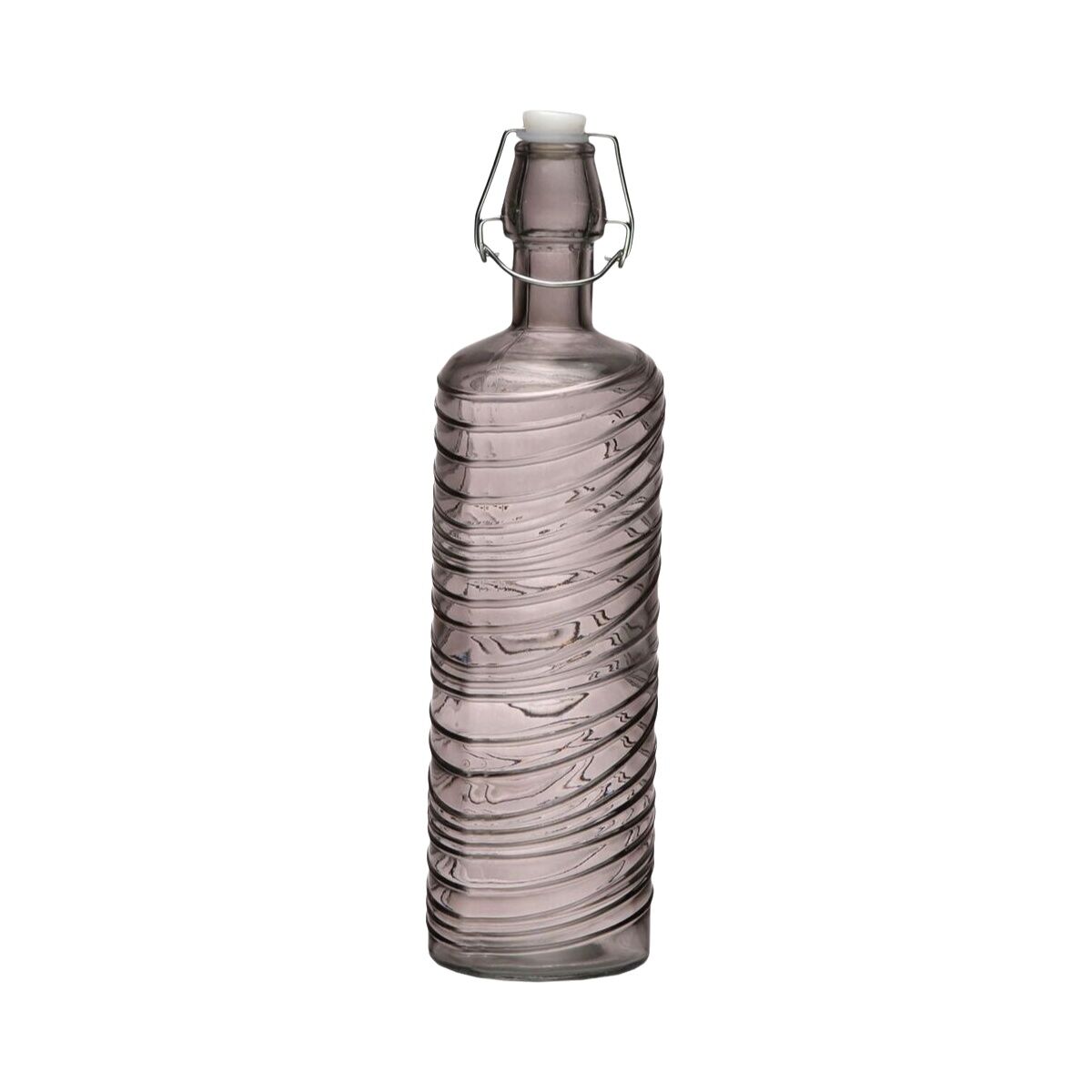 Botella de Agua Versa Gris Vidrio Aluminio 1 L 8,2 X 30,6 X 8,2 CM