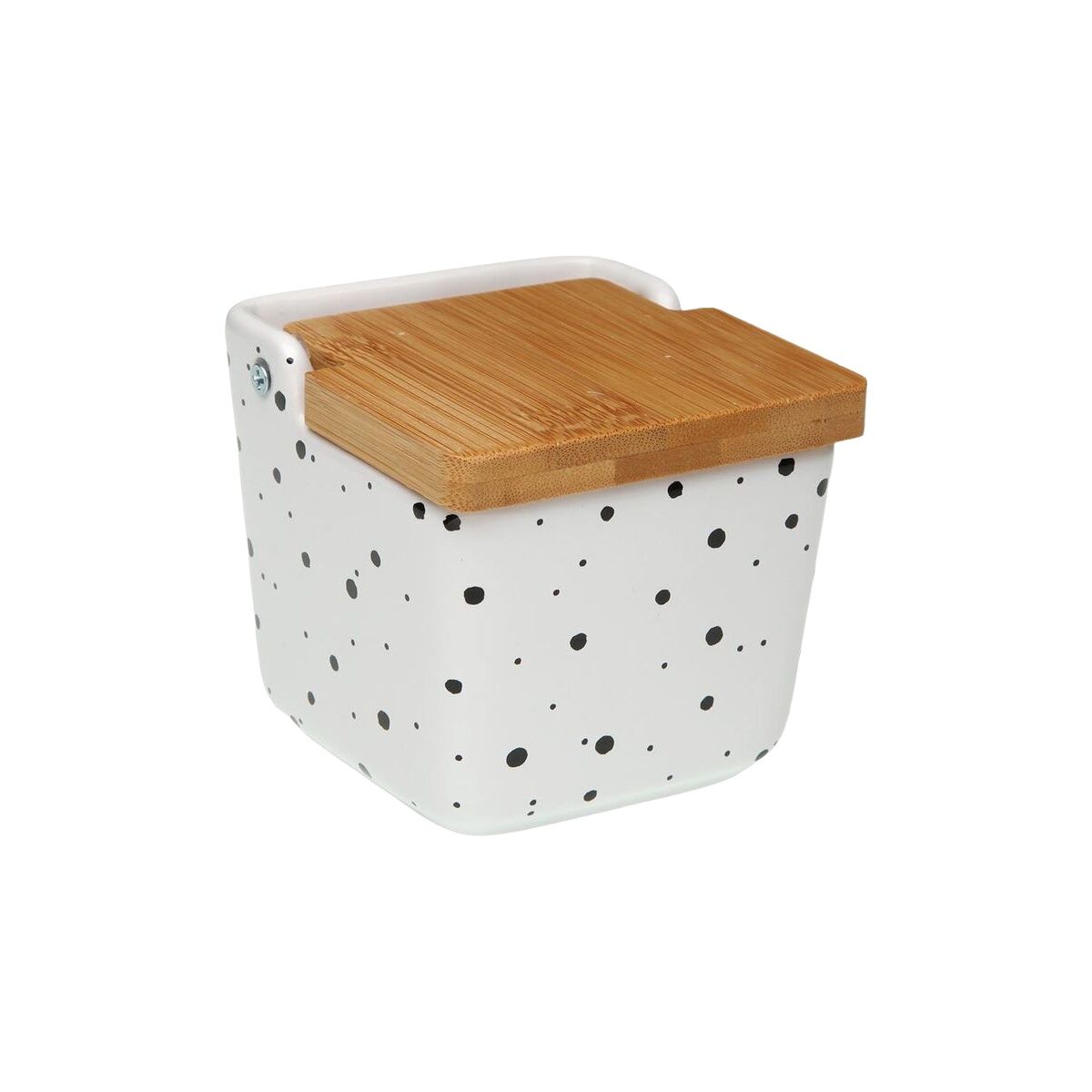 Salero con Tapa Versa Speckle Cerámica 8,8 x 8,5 x 8,8 cm