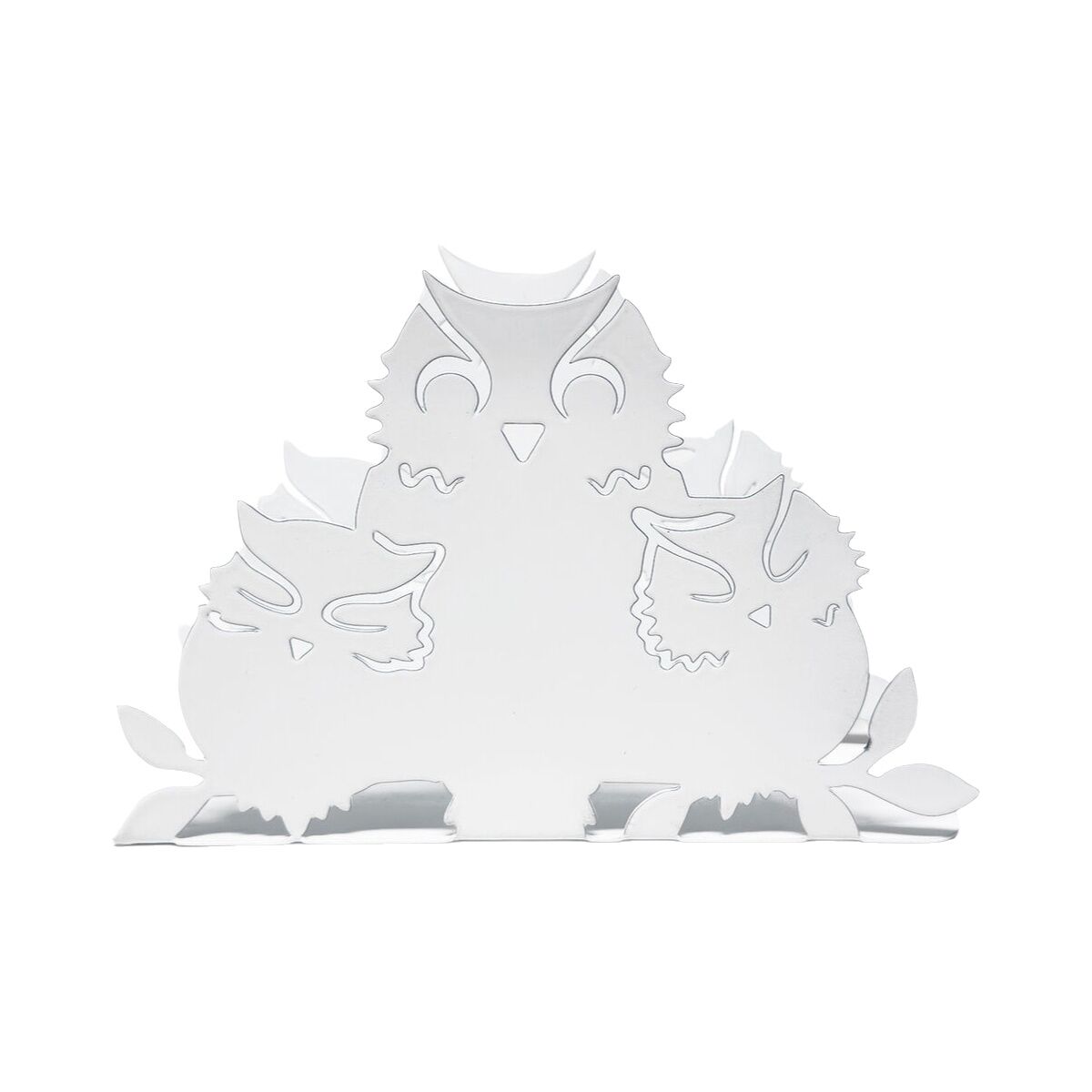 Servilletero Versa Blanco Metal Acero Hierro 4,5 x 10 x 15 cm