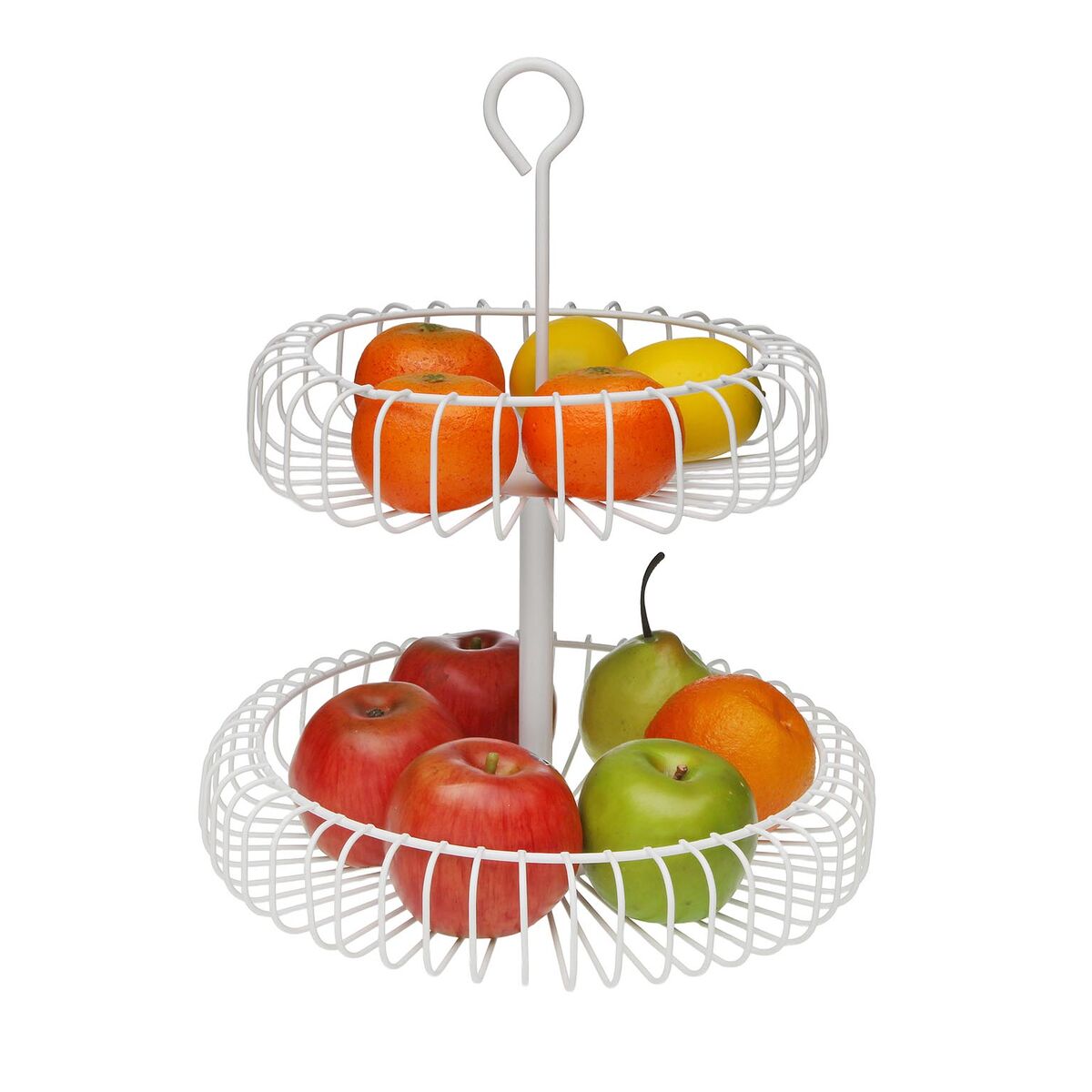 Frutero Versa Blanco Metal Acero 32 x 37 x 32 cm