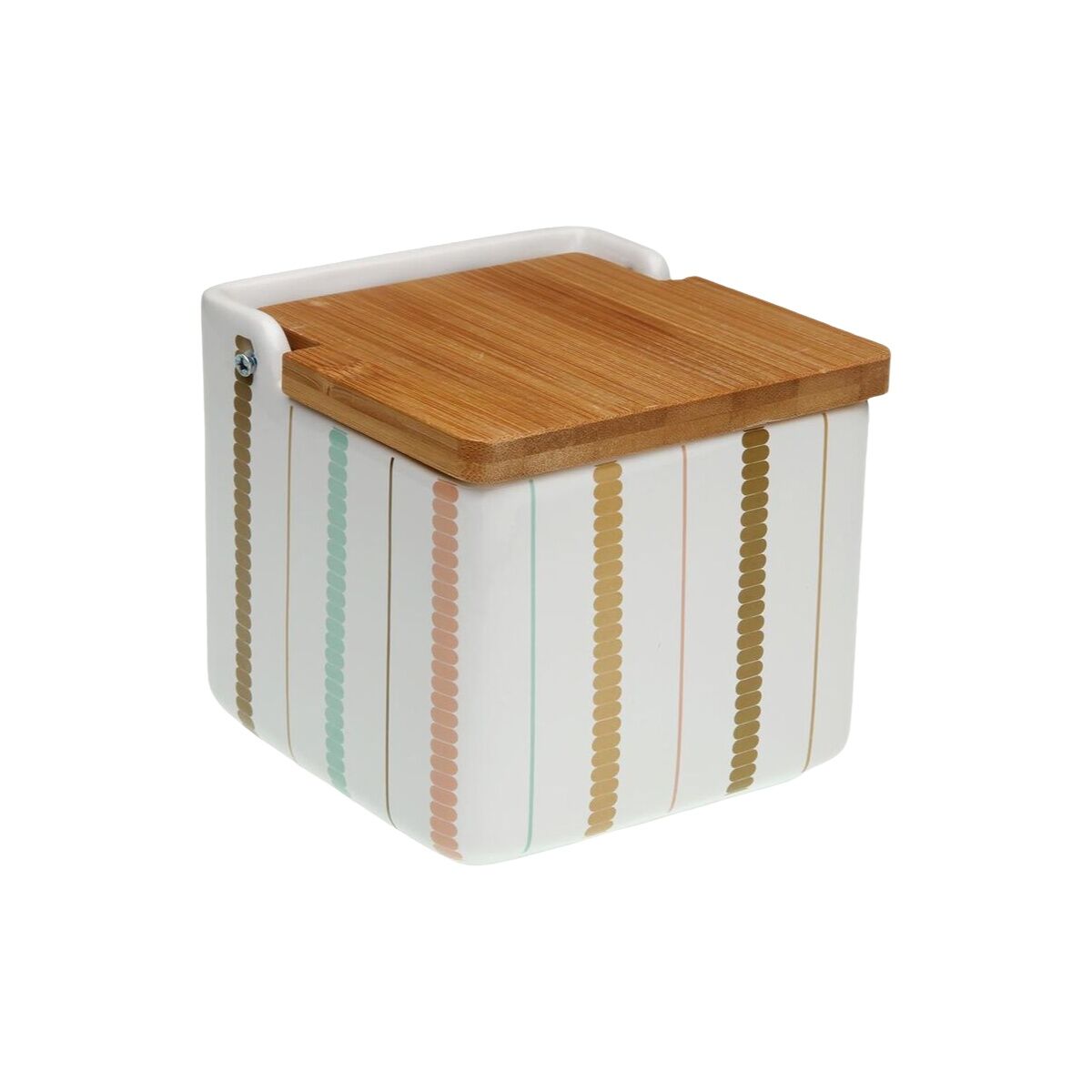 Salero con Tapa Versa Flint Cerámica 12,2 x 11,5 x 12,2 cm