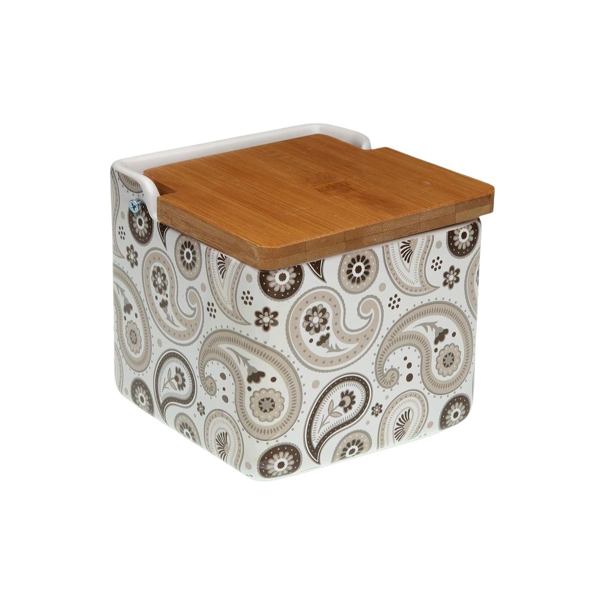 Salero con Tapa Versa Glob Cerámica 12,2 x 11,5 x 12,2 cm