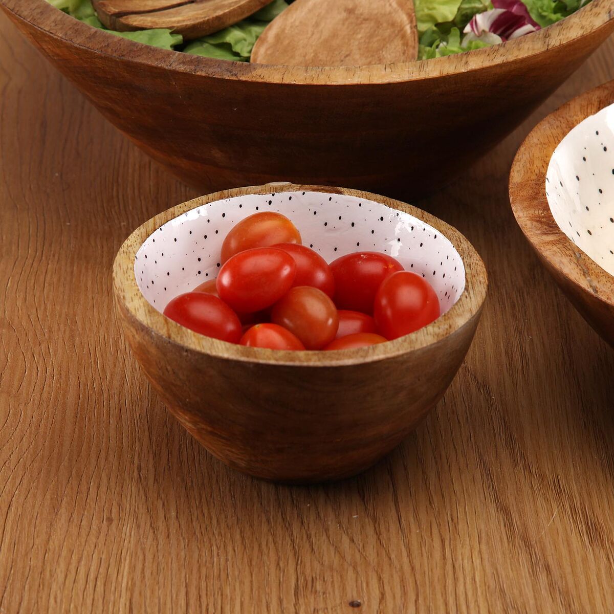 Bol Versa Speckle Madera de mango 13 x 7 x 13 cm