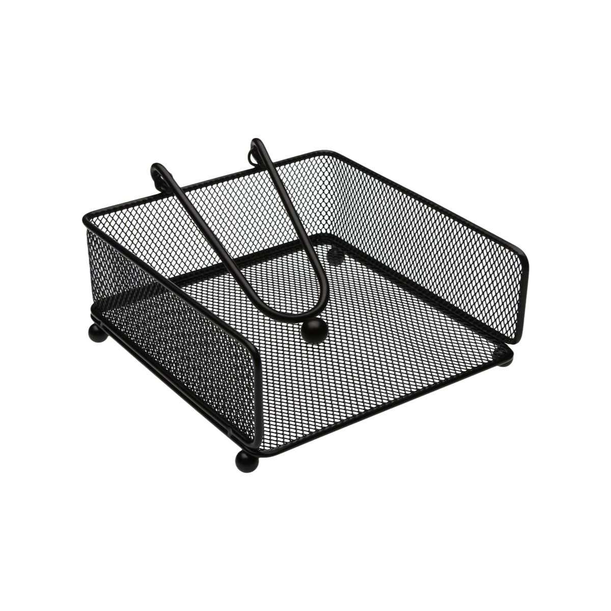 Servilletero Versa Negro Acero Hierro 17,5 X 9 X 18 CM