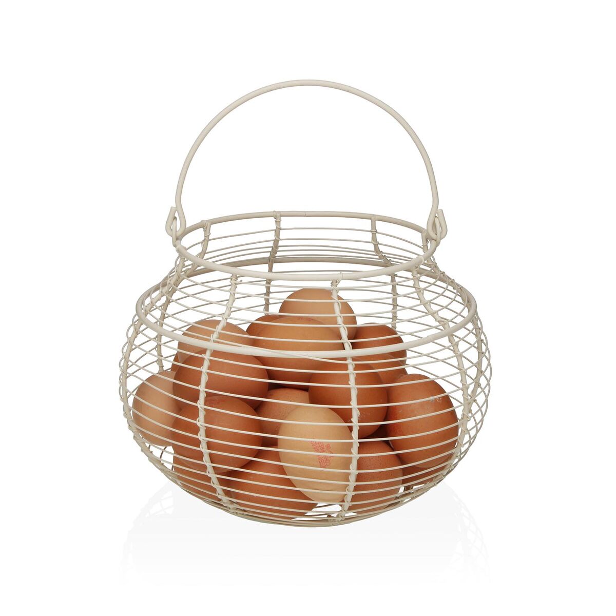 Huevera Versa Blanco Metal Acero 23 X 17,5 X 23 CM