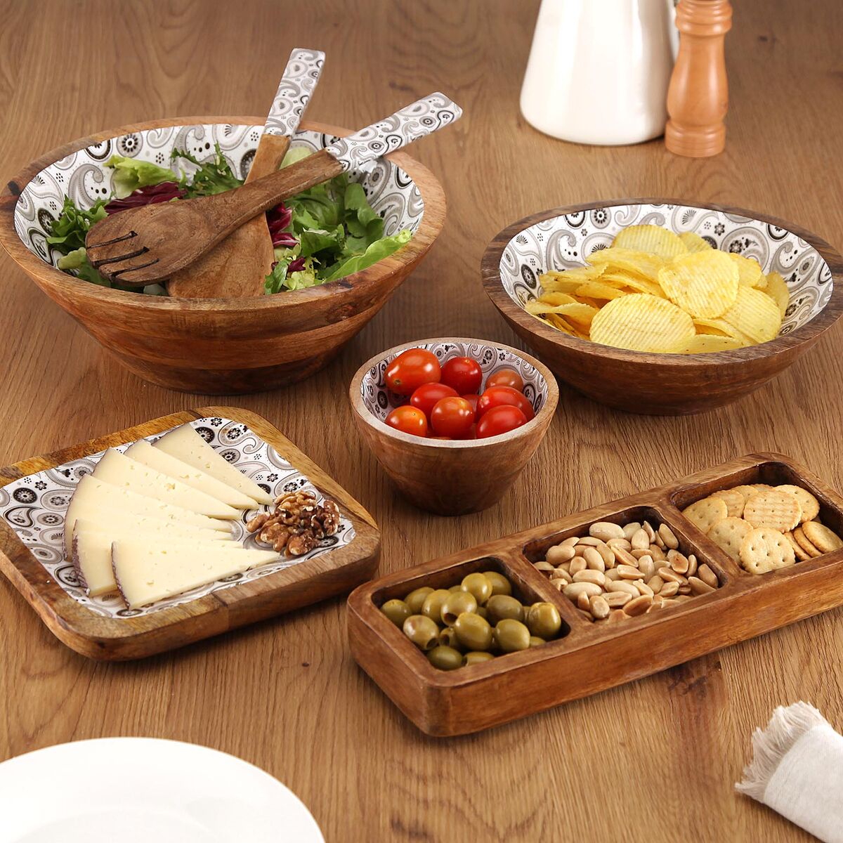 Bandeja de Aperitivos Versa Glob 30 X 3,5 X 10 CM