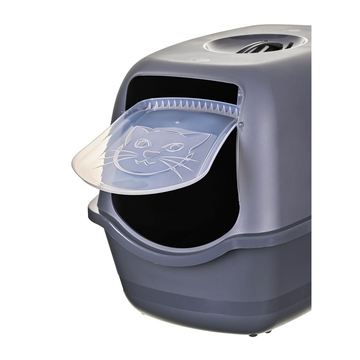 Arenero para Gatos Diamentiq BAYA Antracita Plástico 40 x 38,7 x 55,5 cm