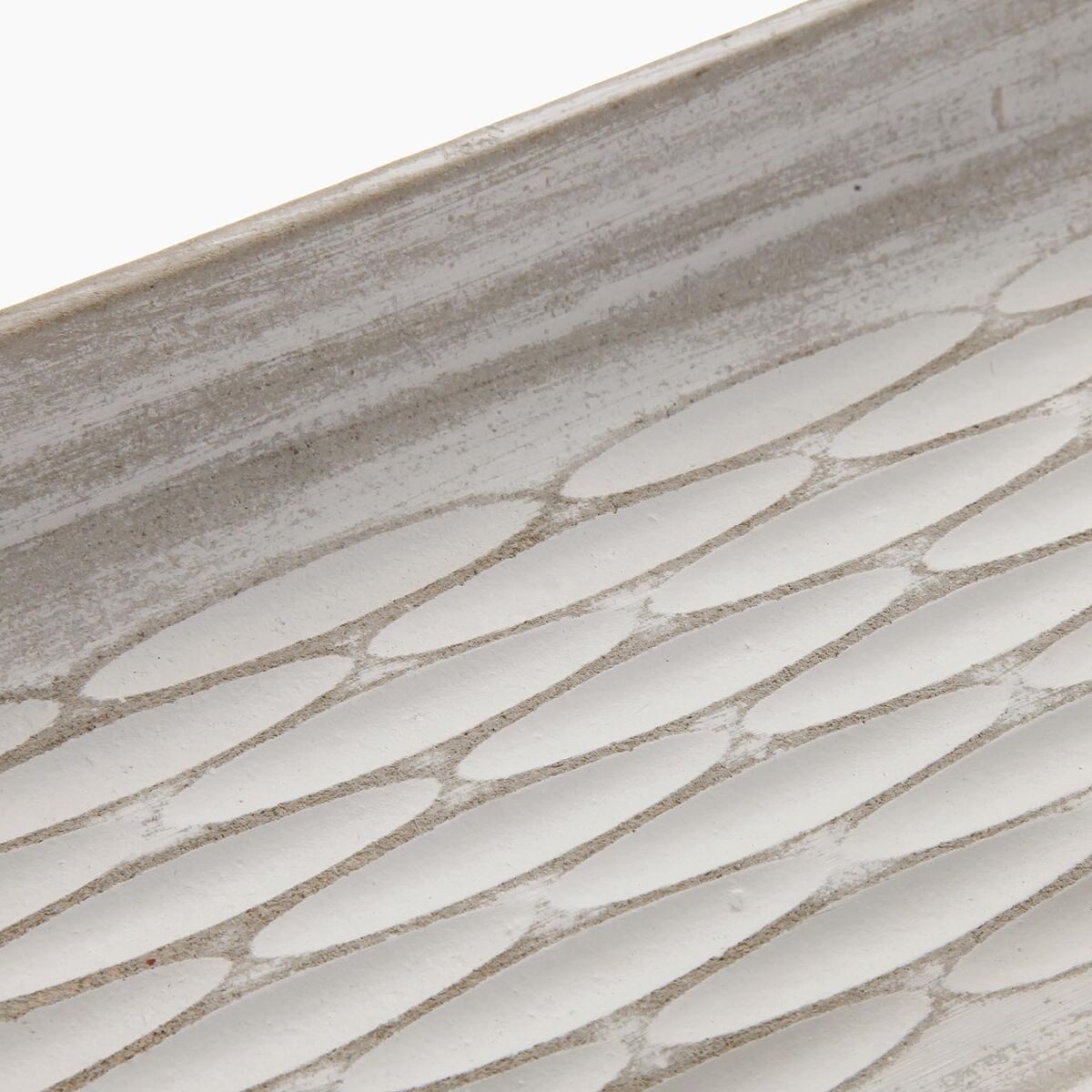 Centro de Mesa Versa Blanco Madera MDF 15,5 X 6,5 X 40 CM