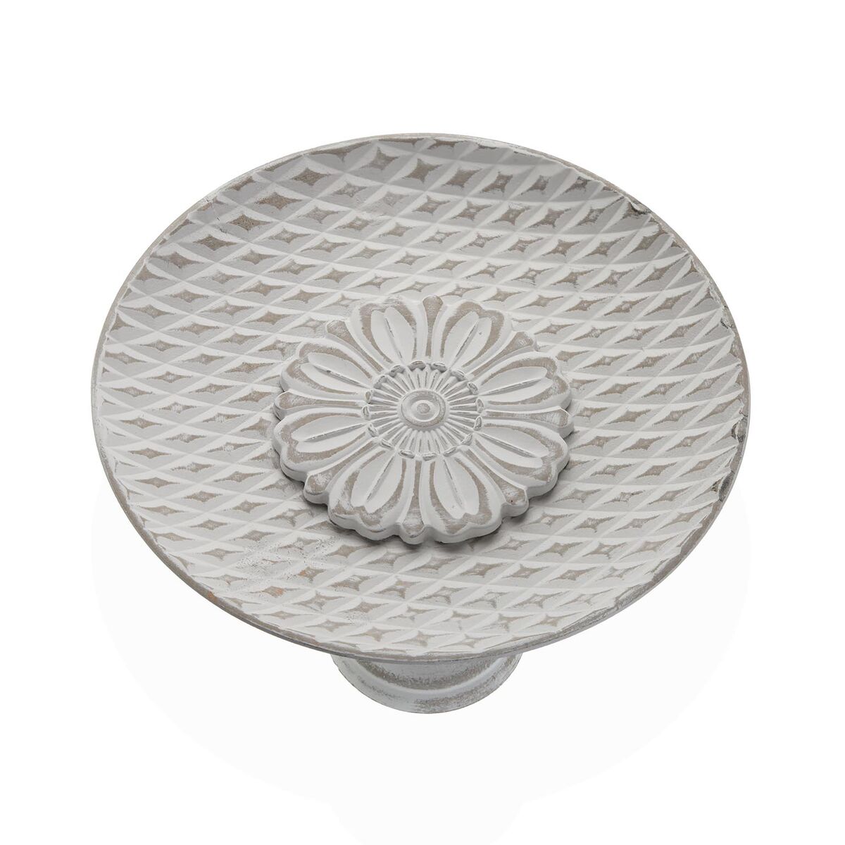 Centro de Mesa Versa Blanco Madera MDF 30 X 14,5 X 30 CM