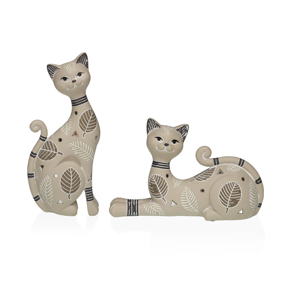 Figura Decorativa Versa Beige Gato 5 X 22,5 X 10,5 CM