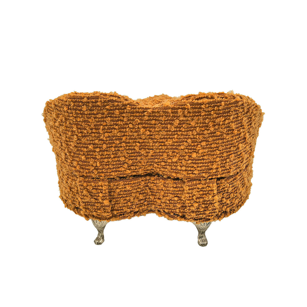 Caja-Joyero Versa Mostaza Poliéster Metal Espejo Madera MDF 16 X 13,5 X 16 CM Sofá