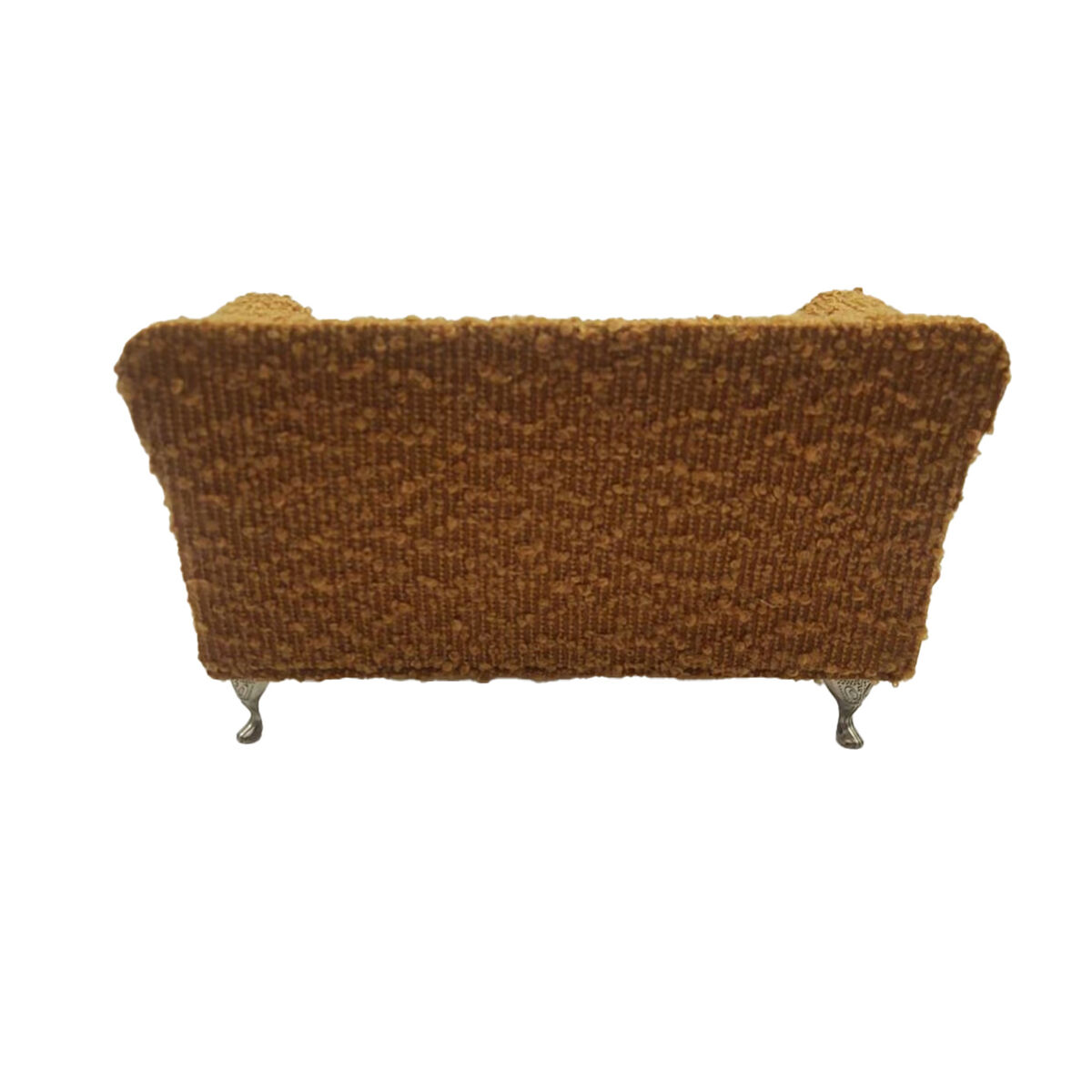 Caja-Joyero Versa Mostaza Poliéster Metal Espejo Madera MDF 9,5 X 12,5 X 23,5 CM Sofá