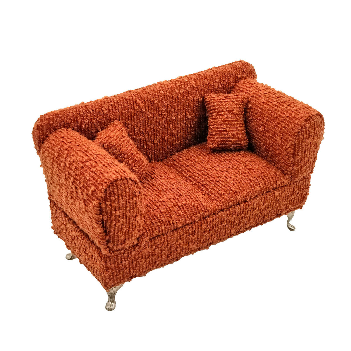 Caja-Joyero Versa Rojo Poliéster Metal Espejo Madera MDF 9,5 X 12,5 X 23,5 CM Sofá