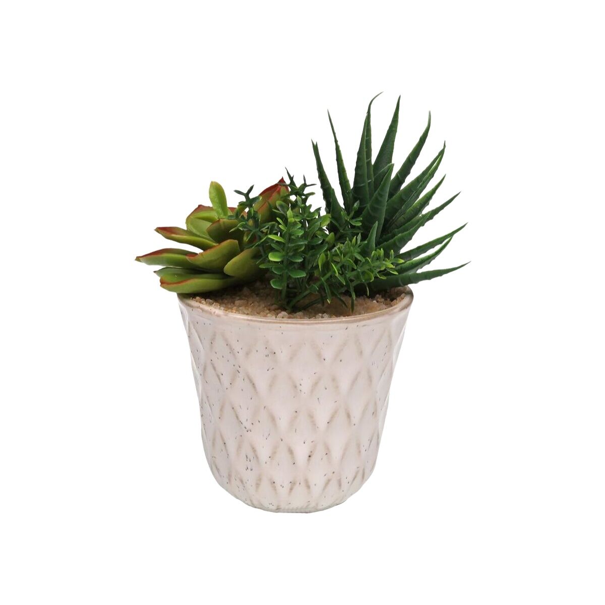 Planta Decorativa Versa Cerámica Plástico Fusion Suculenta 7,8 X 14 X 7,8 CM