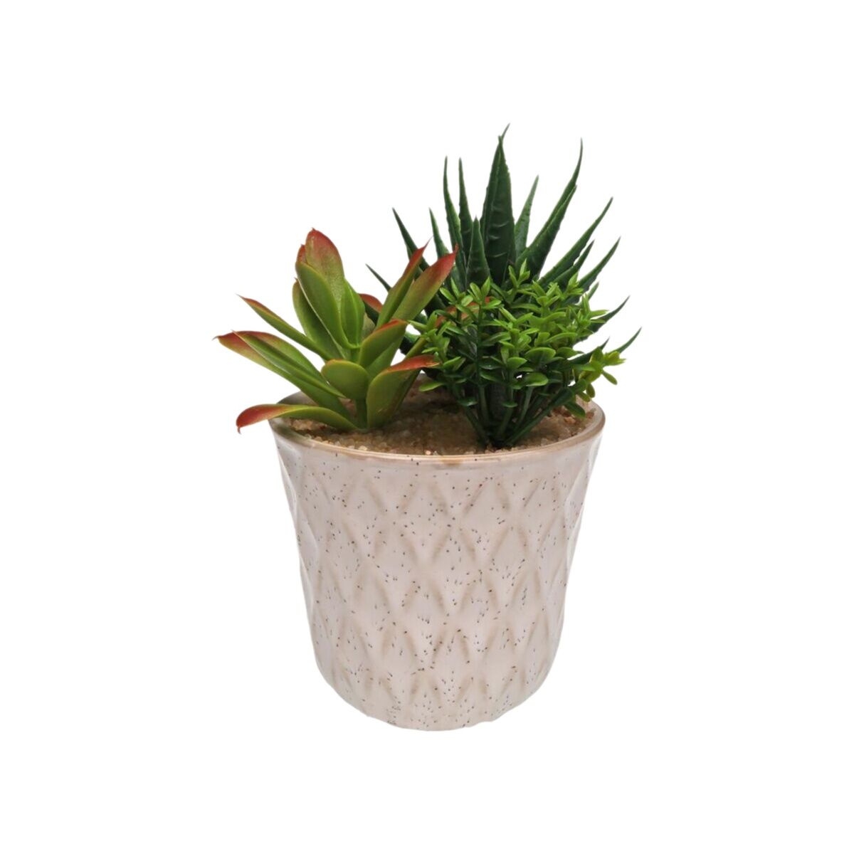 Planta Decorativa Versa Cerámica Plástico Fusion Suculenta 7,8 X 14 X 7,8 CM