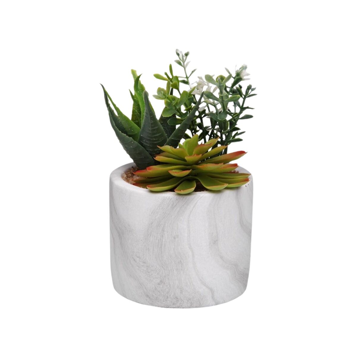 Planta Decorativa Versa Cerámica Plástico Fusion Suculenta 9 x 15 x 9 cm
