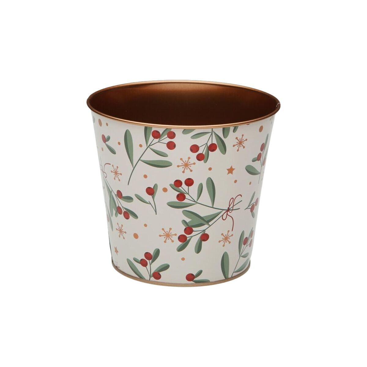 Maceta Versa Metal Minimalista Bayas 13,3 X 11,3 X 13,3 CM