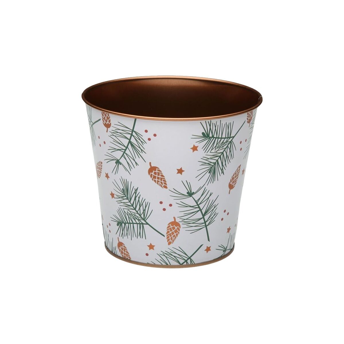 Maceta Versa Yule Metal Minimalista 13,3 X 11,3 X 13,3 CM